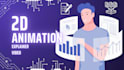 create 2d custom animated explainer video in after effects