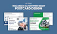 create catchy print ready postcard design