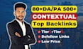 make strong contextual backlinks to boost your serp ranking