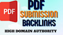 26 best PDF submission dofollow backlinks  service guest post