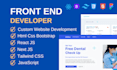 be your front end web developer, react HTML CSS bootstrap tailwindcss