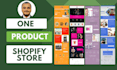 create a shopify one product store