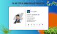 do animated, clickable HTML, gmail, outlook email signature design