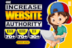 increase DR,ur and tf of your website