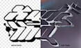 design a realistic 3d chrome effect for your logo or text