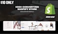 create one product dropshipping store, shopify store