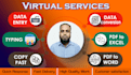 do data entry, jpeg to word, web scraping, copy paste and excel data entry