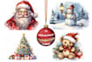 create unique christmas  illustration in ai art format