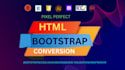 convert psd to html, figma to html, xd to html responsive bootstrap 5
