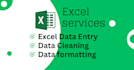 do excel data entry, cleaning, and formatting