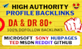 do high da authority dofollow backlinks with da DR 80