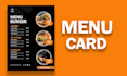 design restaurant menu cards, food posters and banners