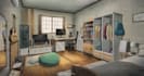 draw beautiful vtuber streaming background, vtubing asset