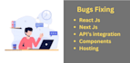 fix react nextjs nodejs bugs and errors fast