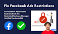fix meta business suite and setup facebook page with ads