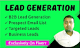 do b2b lead generation  linkedin lead generation and build a prospect ema