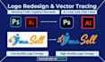 fix, update, edit, revamp, redesign, or digitize your existing logo