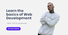 teach you the basics of html, css, and javascript
