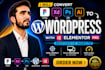convert figma to wordpress, xd or PSD to wordpress, figma to elementor website
