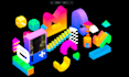make a web hero section with interactive 3d animation with spline 3d