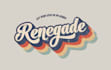 design 70s retro hand lettering and vintage typography logo