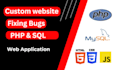 fix and build a website with PHP, html, CSS, jquery, mysql