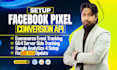 setup facebook pixel conversion API, ga4 ecommerce, server side tracking by GTM