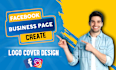 facebook business page create professional logo  cover design