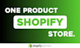 create one product shopify store, shopify dropshipping store or website