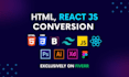 convert psd to react, figma to react, and xd to react