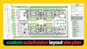 create custom subdivision layout site plan in autocad