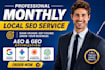 do website monthly local SEO GEO aeo by off page manual backlinks for ai search