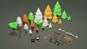 make game ready low poly asset pack