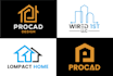 do property, construction, home, building logo design