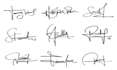 do hand writing, unique, cursive, autograph logo