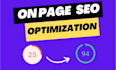 onpage website SEO optimization for wordpress, shopify, wix, squarespace