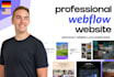 create your professional webflow website