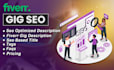 create fiverr gig with SEO keyword research and optimized description