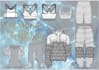 technical drawing and denim pants design