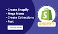 create a fast mega menu