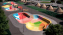 create realistic 3d visualizations of skatepark, pump track, and bmx race track
