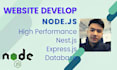 fix bugs or develop website using node js express js