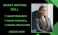 write grant proposal, grant research, grant application, business plan