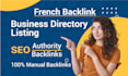 create high quality french backlinks and local citations
