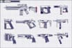 design weapon, device, and auto parts vector art illustration
