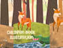 draw custom children book illustration with vibrant colors