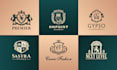 design a custom premium heraldic and luxury vintage logo