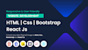 be your front end web developer using HTML,CSS, bootstrap,react js