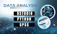 do statistical data analysis and interpretation with spss, rstudio and python