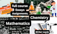 be your expert in mathematics and chemistry
